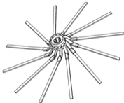 Boční rotační kartáč